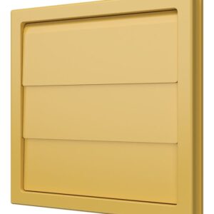 Выход стенной КФ фланец 55х110 жалюзи 150х150 ASA Beige ERA